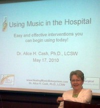 Alice Cash expert on Healing effects of music